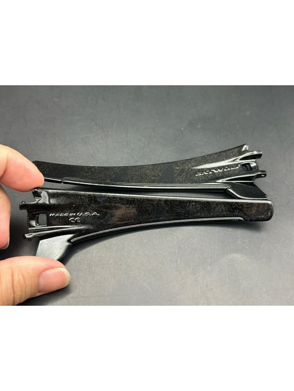 Oakley Batwolf OEM Polished Black Gold Text Replacement Arms